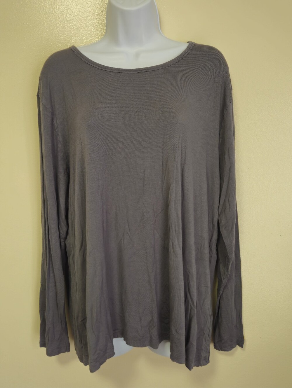 WonderWink 2009 Silky Knit Long Sleeve Tee Nurse Scrubs True Plus Fit Women 2XL